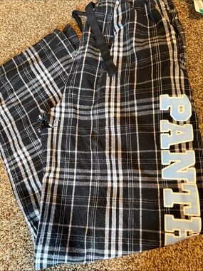 PANTHER Black Plaid Women's Flannel Pajama Pants